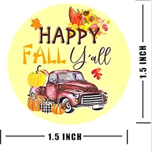 🆕 Happy Fall Y'all Stickers ⭐ 50 pumpkin stickers.